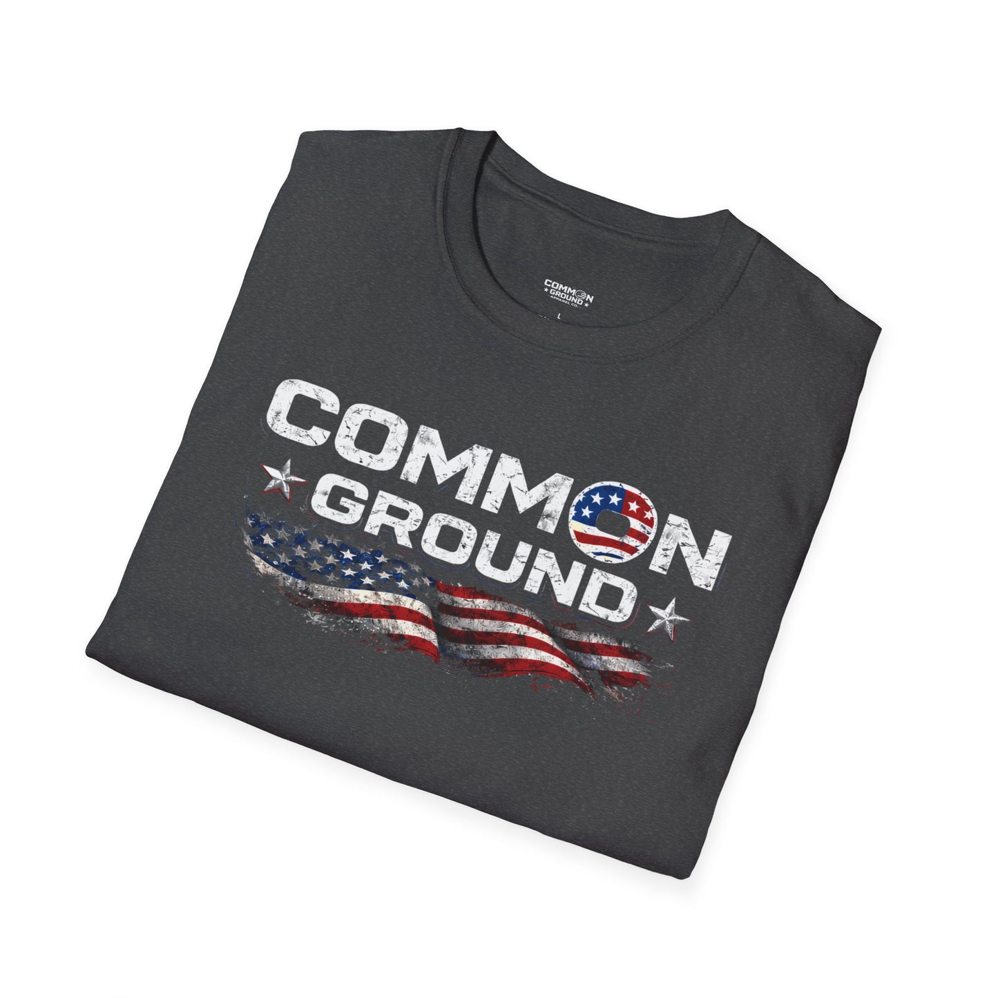 Common Ground T-Shirt — Patriotic American Flag Unity Tee