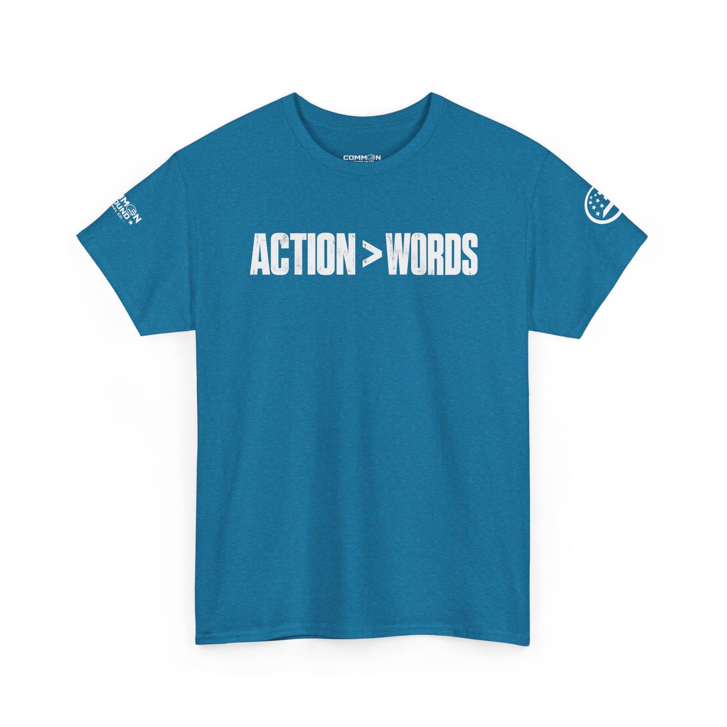 Action > Words Tee — Motivational Graphic T-Shirt