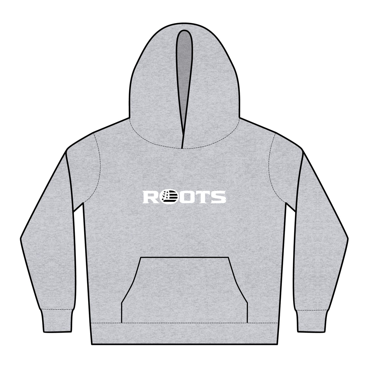 Kids Hoodie - "ROOTS" Front & “FREEDOM AIN’T FREE — NEVER WAS” Back