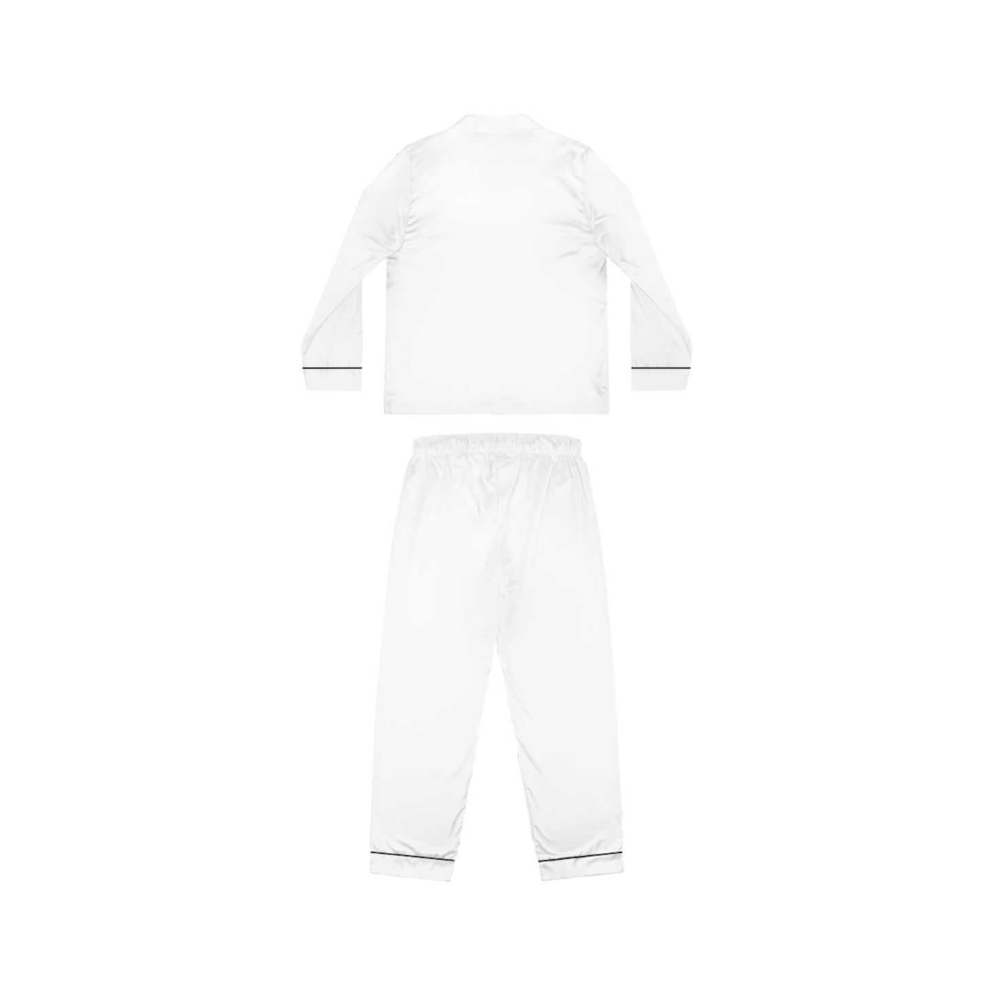 Personalized Women's Satin Pajama Set - Luxurious Sleepwear with Script Pocket Detail