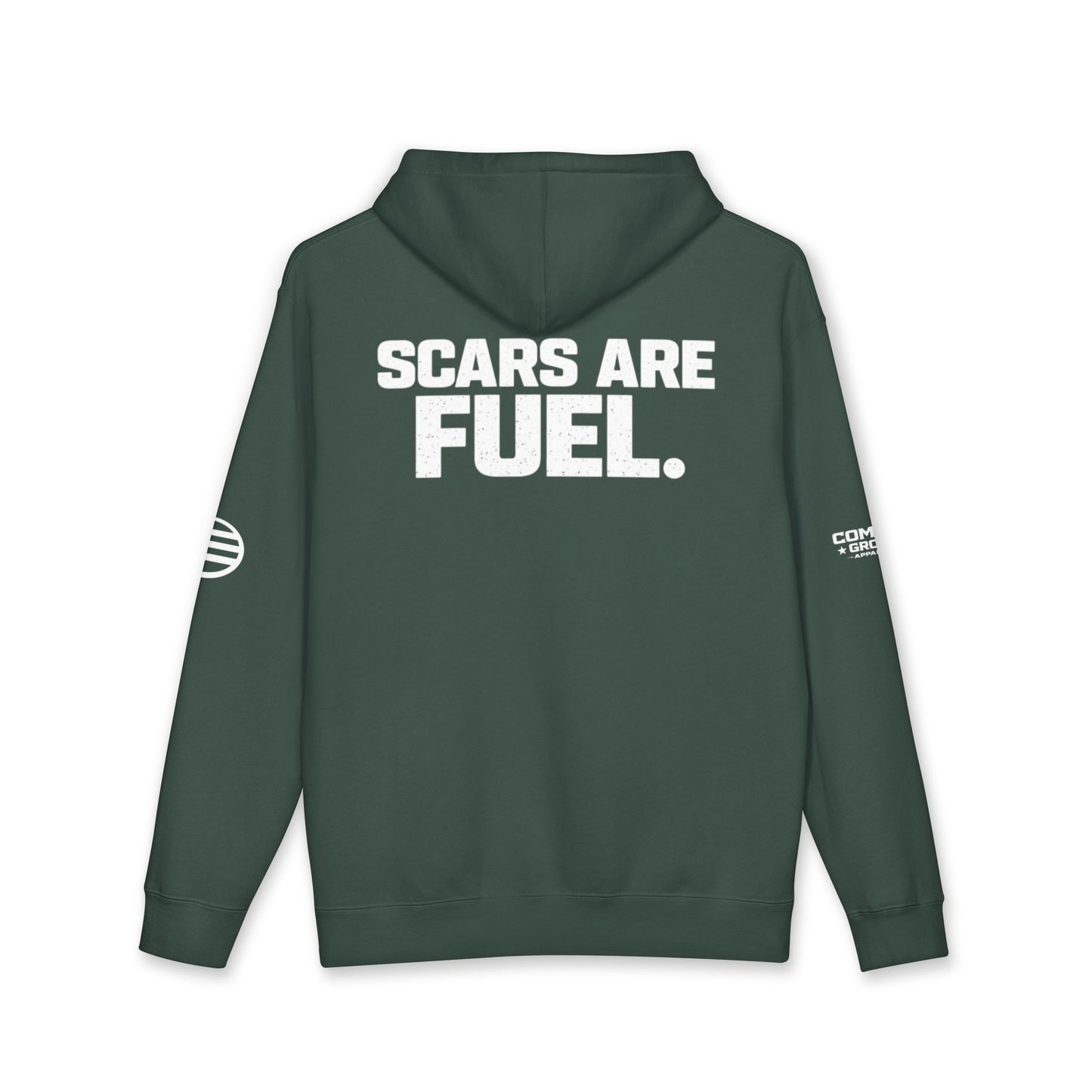Scars Are Fuel Hoodie — Motivational Graphic Pullover