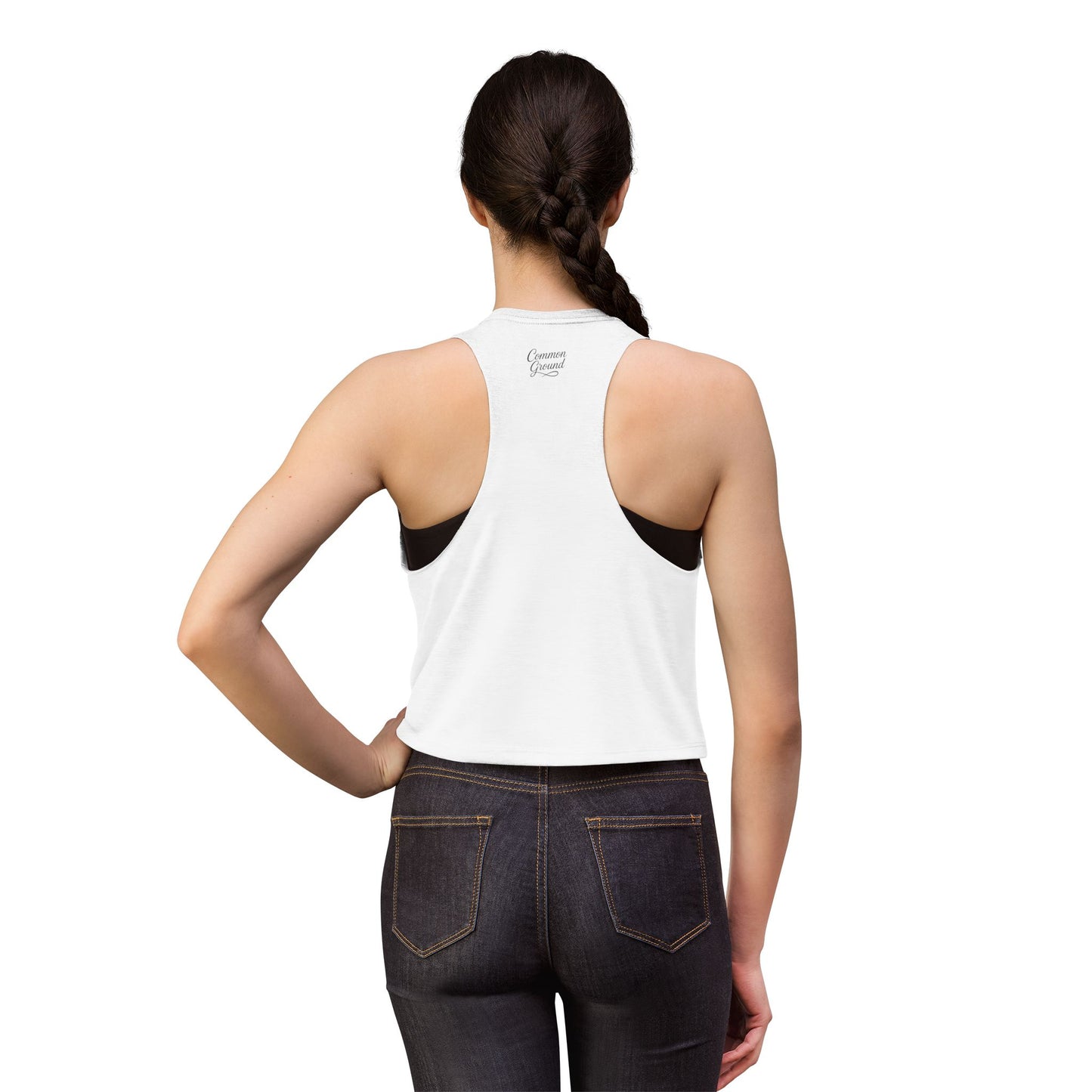 Crop Top — "Strength Looks Good on You" Minimalist Inspirational Tank