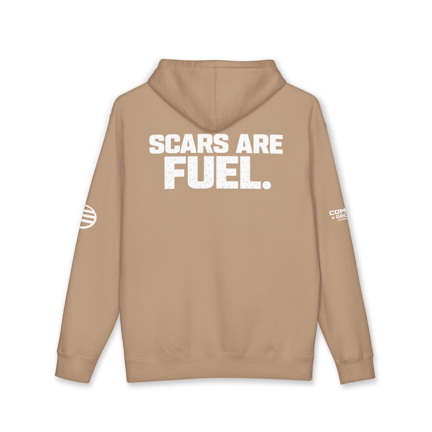 Scars Are Fuel Hoodie — Motivational Graphic Pullover