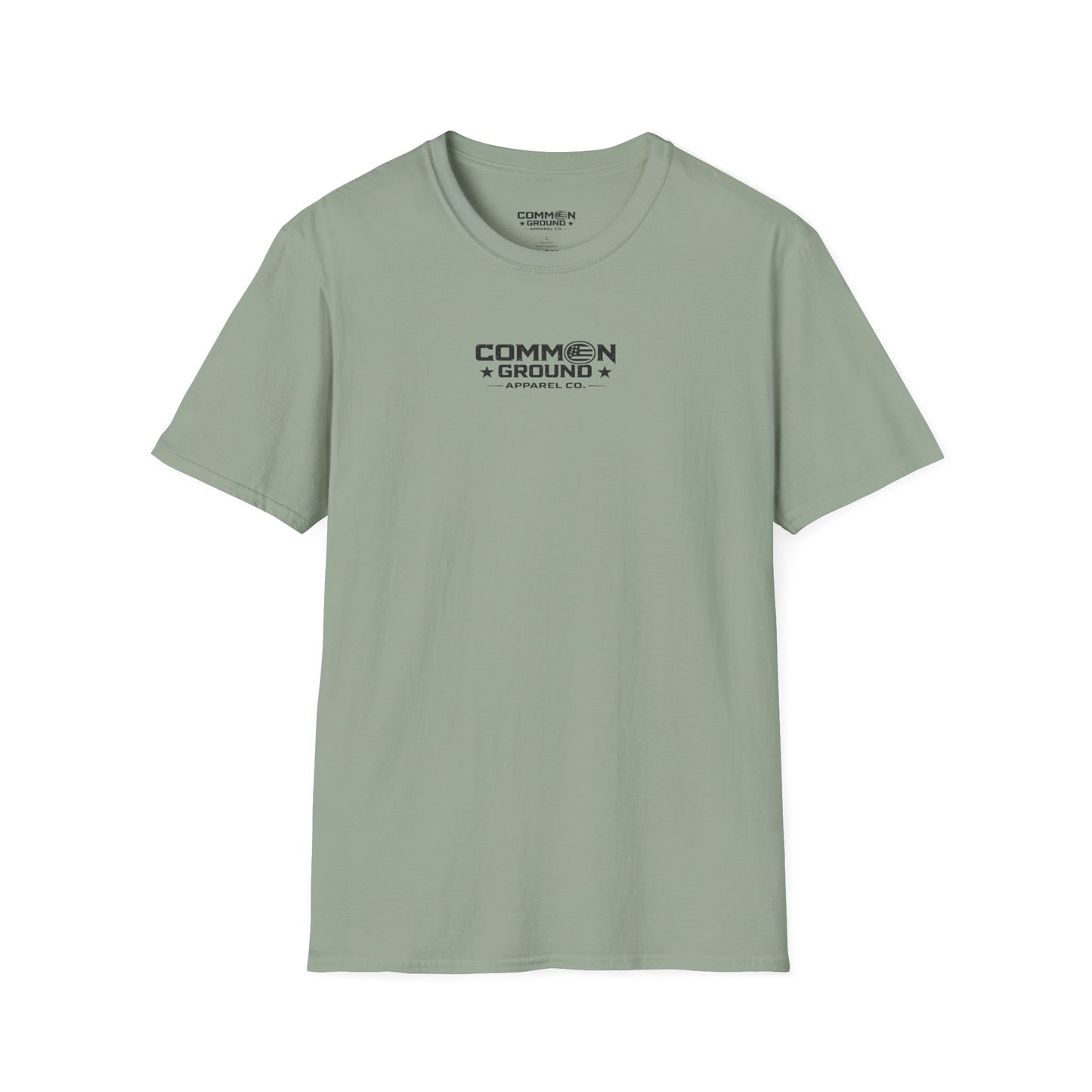 Common Ground Minimalist Logo T-Shirt — Unisex White Crewneck
