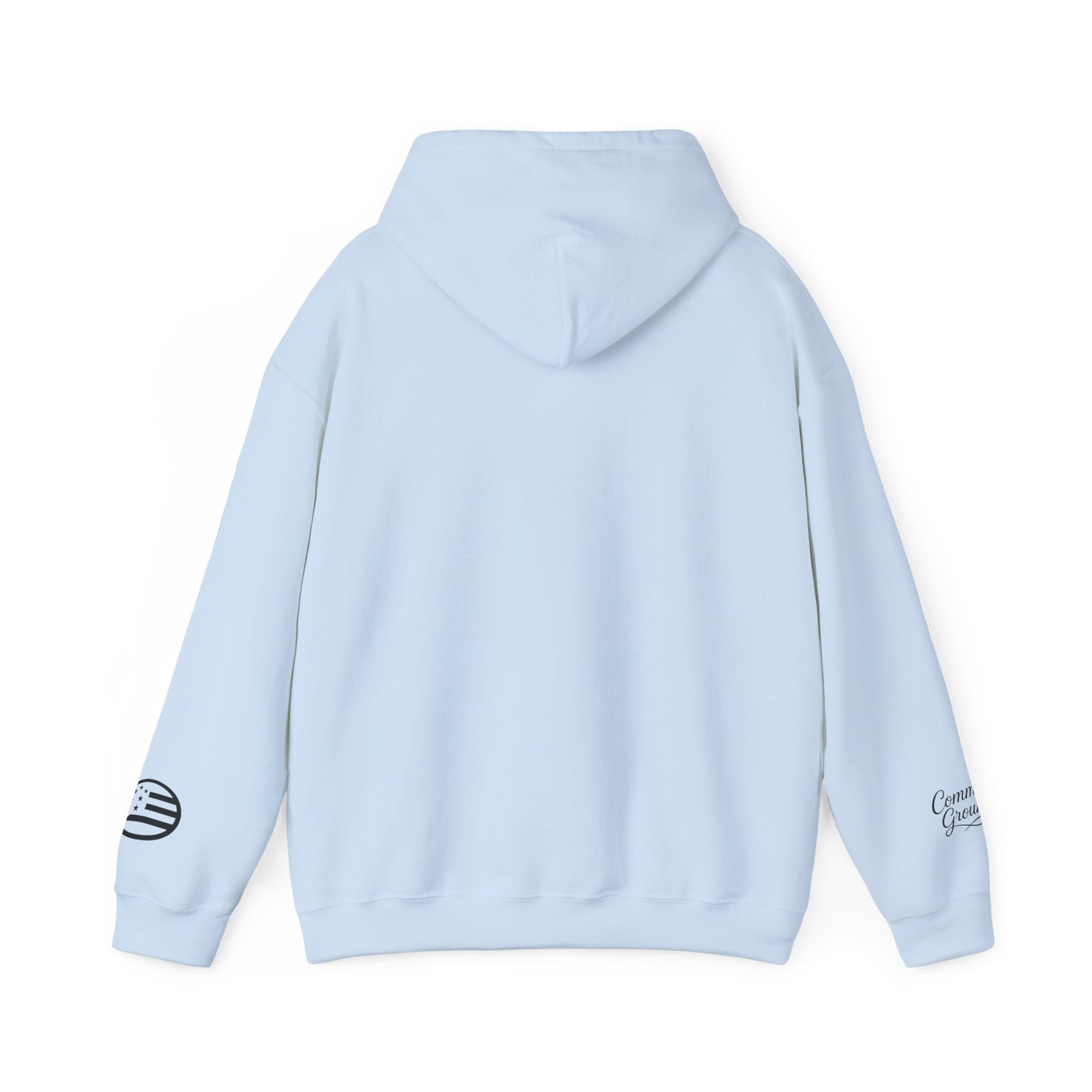 Freedom Logo Hoodie — Minimal Patriotic Graphic Pullover