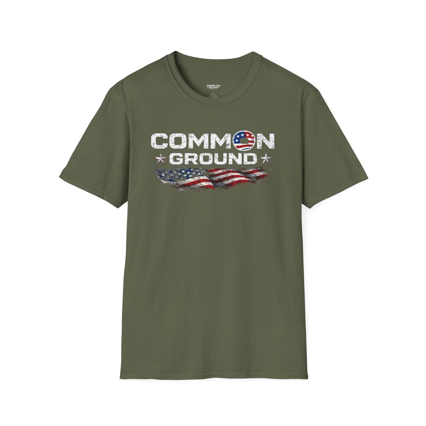 Common Ground T-Shirt — Patriotic American Flag Unity Tee