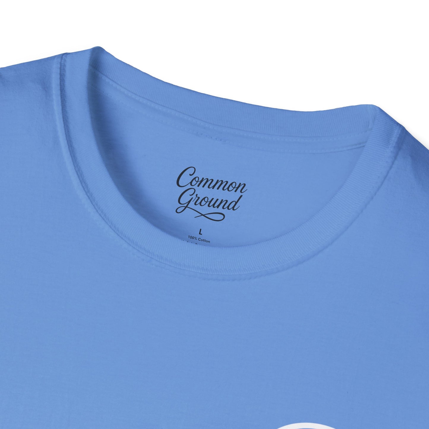 Grace Under Pressure T-Shirt — Minimal American Flag Chest Logo