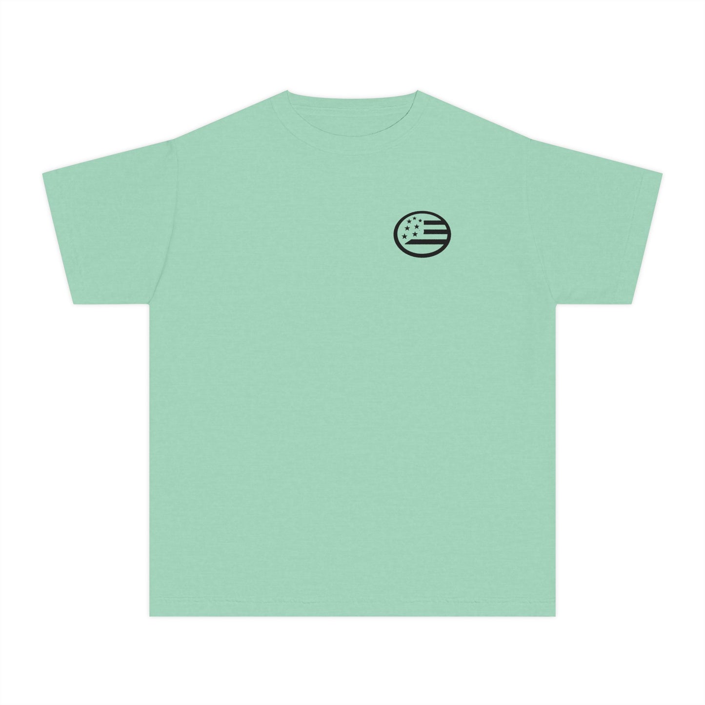 Youth Tee — 'Young, Wild & Free' Graphic T-Shirt (Sun Logo)