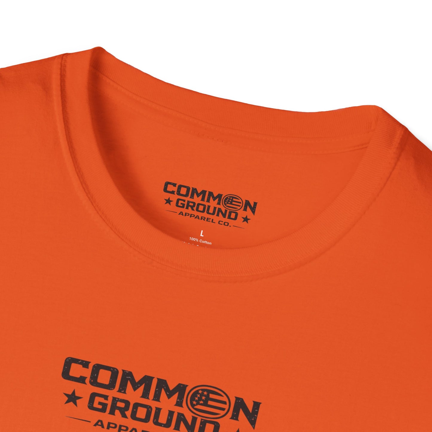 Common Ground Minimalist Logo T-Shirt — Unisex White Crewneck