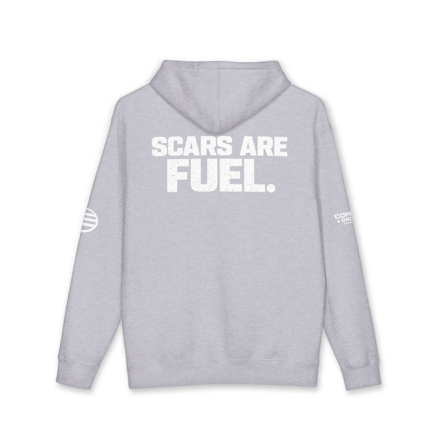 Scars Are Fuel Hoodie — Motivational Graphic Pullover