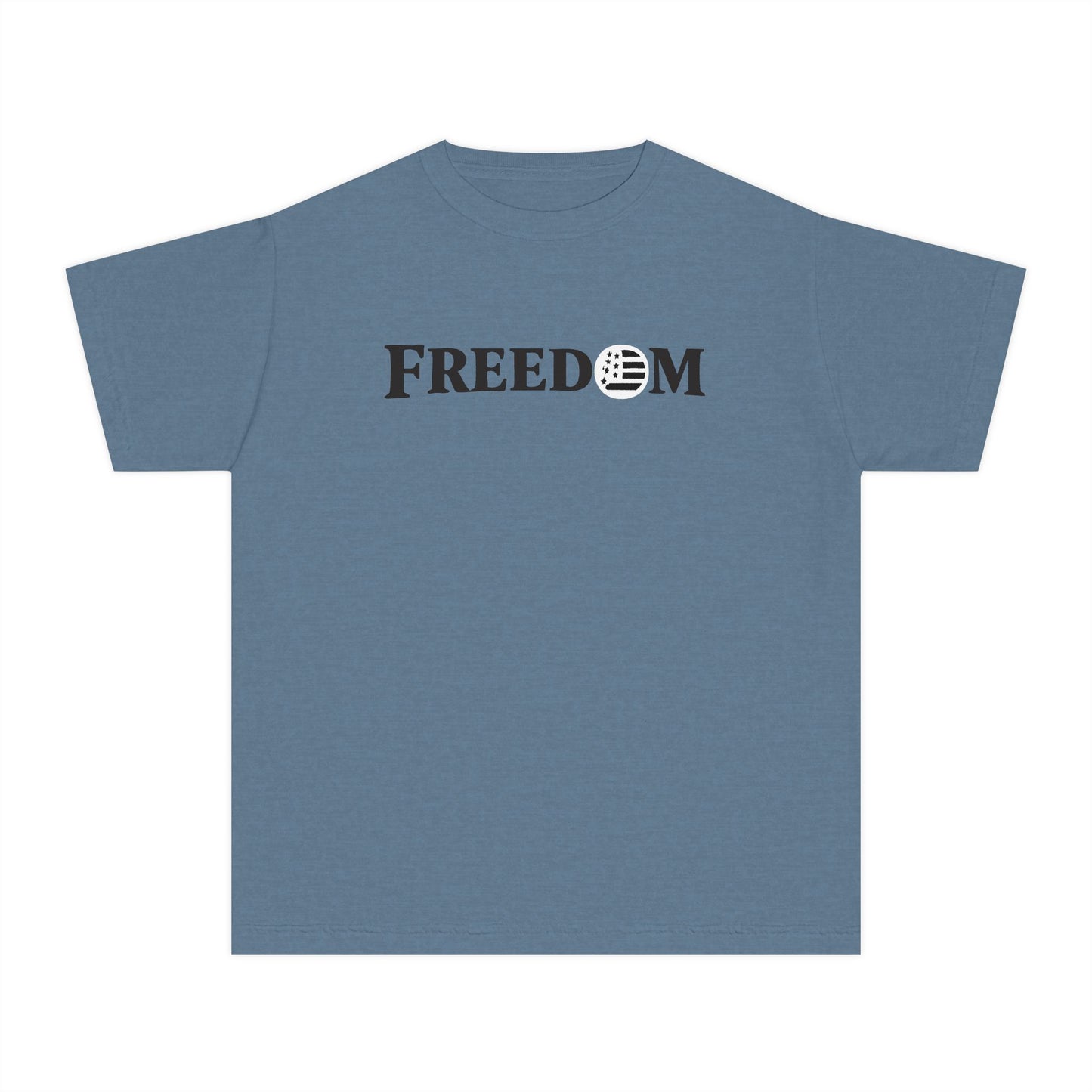 Freedom Youth Tee — Patriotic American Flag Design