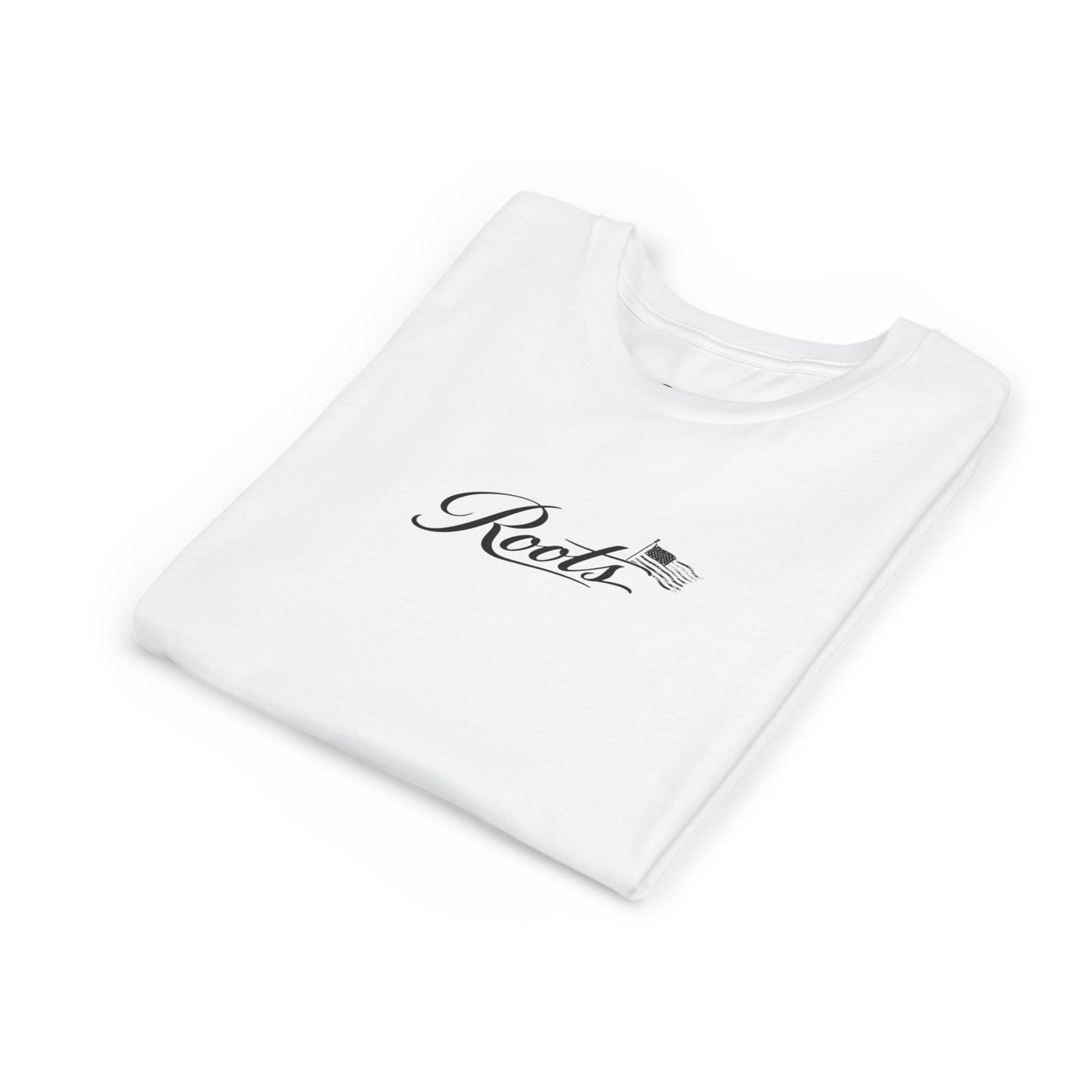Youth Tee — Floral Bull Skull Graphic "Roots" Backprint