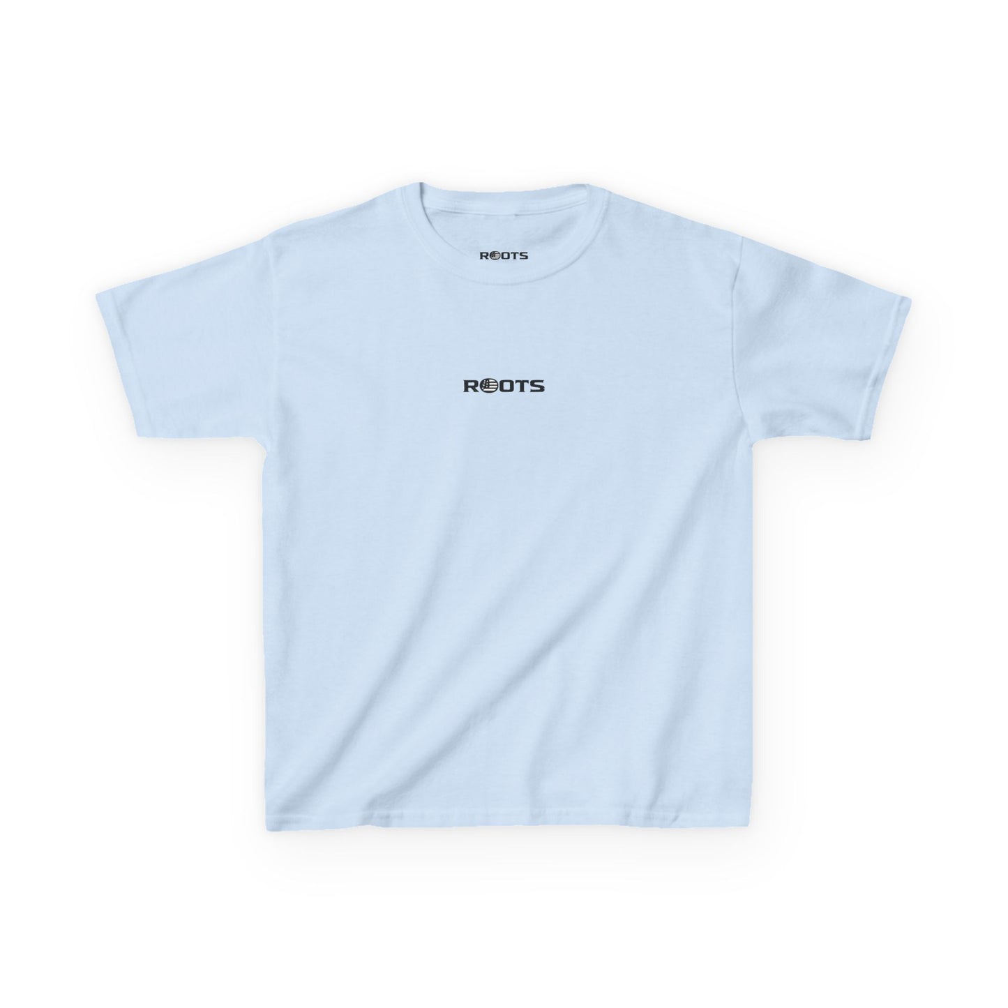 Kids 'ROOTS' Minimalist White Tee — Youth Graphic T‑Shirt