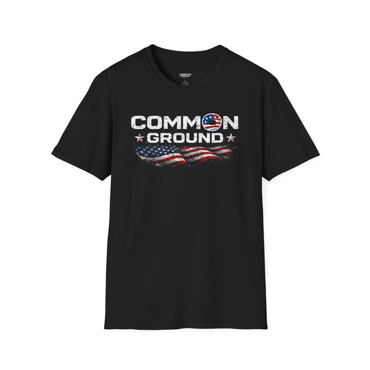 Common Ground T-Shirt — Patriotic American Flag Unity Tee