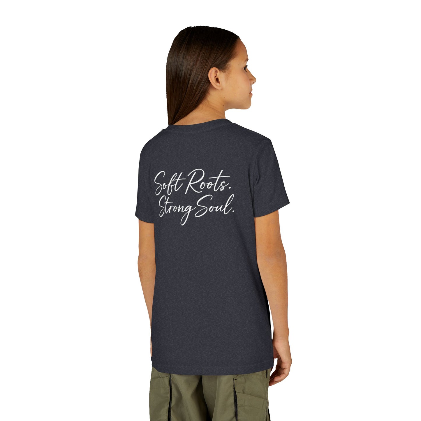 Soft Roots Strong Soul Youth Tee — Inspirational Kids T-Shirt