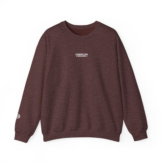 Crewneck Sweatshirt — Minimal 'Common Ground' Logo Casual Pullover