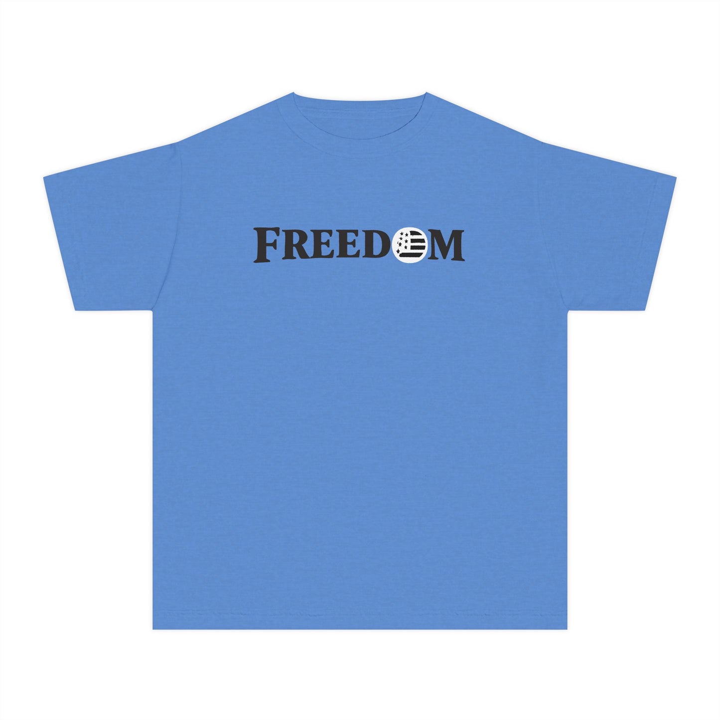 Freedom Youth Tee — Patriotic American Flag Design