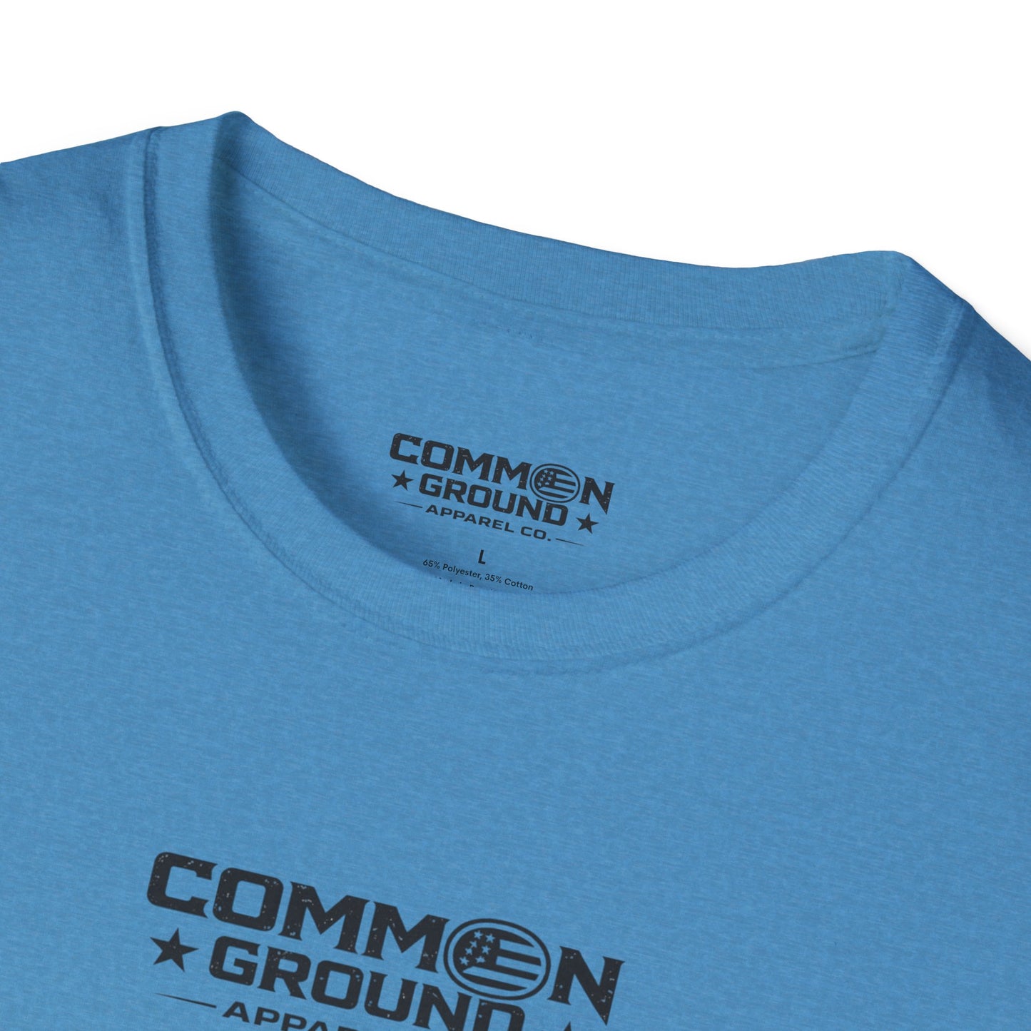 Common Ground Minimalist Logo T-Shirt — Unisex White Crewneck