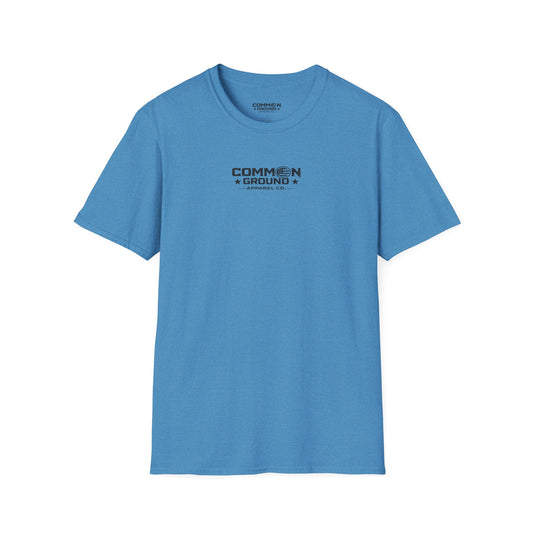 Common Ground Minimalist Logo T-Shirt — Unisex White Crewneck